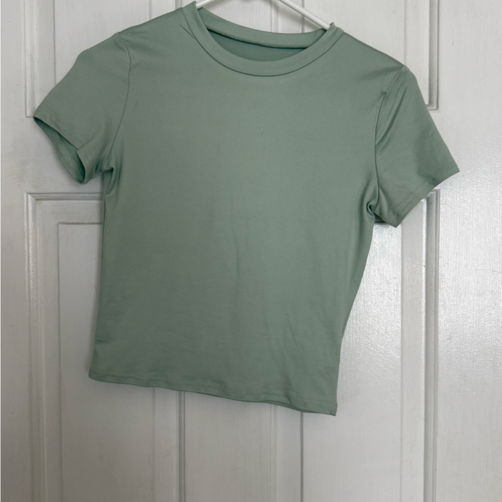 SHEIN Sage Green Short Sleeve Tee